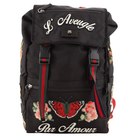 gucci techpack with embroidery cheap